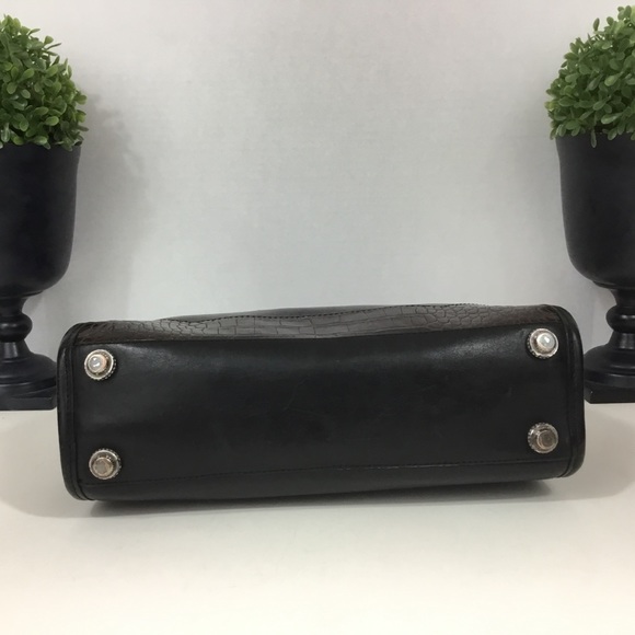 Brighton Vintage Black & Brown Leather Bag - Picture 5 of 8